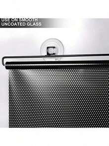 Cortinas de Sombra con Ventosa y Rodillo Universal Cortinas opacas de color plateado sin necesidad de clavos, adecuadas para ventanas en el coche, dormitorio, cocina y oficina. - Plateado - Ver 8