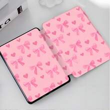 Kindle电子阅读器保护套，书本造型，粉色爱心蝴蝶结设计，兼容Kindle Paperwhite 5/6/7代、Paperwhite 10/11/12代、Kindle (Colorsoft) 10/11/12代及其他热门型号 - 彩色 - 查看 4