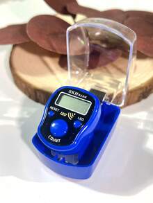 Boxed Handy Electronic Counter, LED Display Screen, Hundred Reminder Counter, Elegant Appearance Easy To Wear On Hand, Suitable For Prayer Counting, Exercise Counting, Knitting Counting, Etc. - Multicolor - View 10