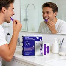 7对/14片紫色牙齿美白贴，深层清洁，口腔护理，牙齿美白贴，清新口气，适合旅行和居家使用，紫色牙齿美白贴，PAP，紫色干粘性牙齿美白贴 - 紫色牙貼-7對 - 查看 10