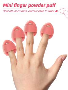 55件套化妆工具套装，包括：25支化妆刷+5个化妆海绵+5个迷你化妆海绵+5个三角粉扑+5个迷你气垫粉扑+1个发圈+2个手碗挂绳+1个洁面海绵+1个圆形粉扑+5个气垫粉扑 - 粉色 - 查看 10
