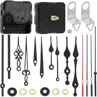 - Kit de mecanismo de reloj de cuarzo silencioso de 20 mm, sin batería, incluye 11 piezas de reparación de movimiento de reloj y 14 piezas de repuesto prácticas de diferentes manos, reloj de,37852646