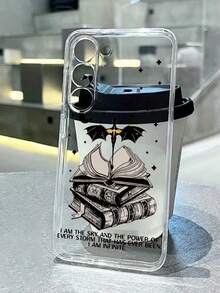 Book Transparent Anti-Fall Dragon Painted Phone Case Compatible With IPhone 16/IPhone 15 XR/7/8, IPhone 15 Pro Max/12 Pro Max/13 Pro Max/14 Pro Max 13 14 11 12 Pro 14, 11 12 P, XS XR /78p.78ges2, Redmi Series S24, A03s, A03core, A04, A12, A13, A14, A21s, A22, A23, A24, A32, A33 A34, A5, A51 A52, A53, A54, A71, A72, A73, S20 Fe, S21, S22 Plus, Redmi Series Redmi 9, Redmi 9a Waterproof Shockproof Scratch Resistant - Multicolor - View 3