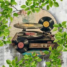 1pc 8x8 Inch Vintage Gramophone Design Round Metal Sign, Retro Wall Art Decor Suitable For Home, Cafe, Restaurant, Garage, Garden, Indoor And Outdoor Use, Event And Party Decoration With Random Hole Style - Metal Wall Art, Tin Signs, Vintage Metal Signs, Retro Wall Decor, Rustic Metal Art, Cool Metal Signs, Man Cave Decor, Garage Signs, Classic Metal Art, Unique Wall Art - 彩色 - 查看 6