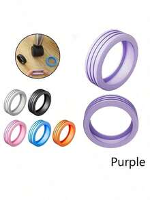 Luggage Wheel Replacement Parts, Quiet Protective Cover, Luggage Handle Wheels, Swivel Casters, Thick Silicone Rubber Rings To Enhance Wear Resistance. Luggage Wheel Rubber Sleeves, Quiet Travel Suitcase, Trolley Case Protective Cover, Silicone Swivel Wheel Replacement Set