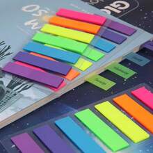 700 Sheets Waterproof Color Index Stickers Index Stickers Student Reading Markers 5pcs Markers Colorful Transparent Waterproof Sticky Notes - Multicolor - View 6