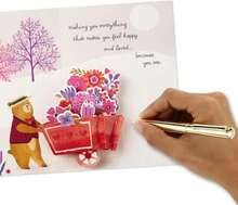 Hallmark Paper Wonder Pop Up Valentines Day Card For Anyone (Beary Loved Valentine) - MàuA - Xem 6