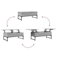 vidaXL Table basse sonoma gris 100x50x40 cm made of engineering and metal - Grigio - Visualizzare 8
