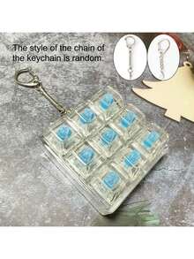 1个减压键盘键帽吊坠 - 多种颜色可选，带钥匙环，适用于机械键盘 - 情人节礼物和时尚配饰