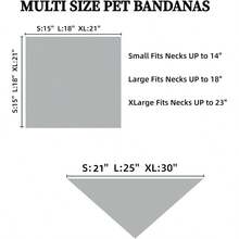 Bandana  - Dog Scarf Vibrant Color Yellow Blue Plaid Printing Adjustable Bib Handkerchief Accessories Large Dogs XL - 黃藍格子圖案-1 + 特大號 - 查看 3
