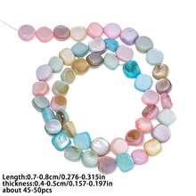 7-8mm Natural Colorful Shell Beads Asymmetric Shell Beads For Jewelry Making DIY Bracelet Necklace Accessories - Beads - View 16