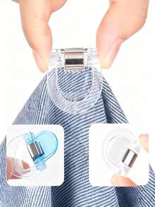 12-1 Pc Pants Leg Anti-Drag Clip, Invisible Pants Leg Shortening Clip, Anti-Slip Pants Leg Clip, Seamless Invisible Pants Leg Buckle, Anti-Drag Pants Leg Fixing Device, Pants Leg Fixing Clip, Ideal For Fixing Clothing, Suitable For Various Pants, Cuffs, Hems, And Leg Shortening Clips, Makes A Great Gift For Friends - Multicolor - View 3