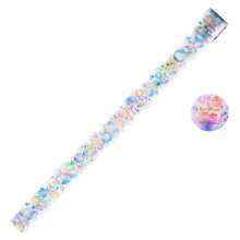 1卷全息银色不规则胶带，浮梦系列，冰晶PET 3D剪贴簿底衬DIY贴纸 - 彩色 - 查看 14