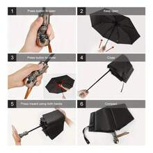 Umbrellas And Rain Hat Umbrellas - Black - View 8