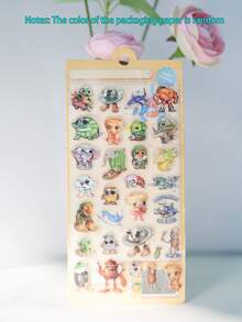 Shan Hai Jing Bubble Stickers, Creative Quiet Sticker Toys, Animal & Car Designs, Fun & Educational Reward Stickers - Multicolor - View 10