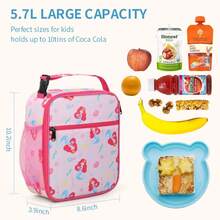 1pc Insulated Lunch Box - Keeps Food Fresh & Warm, Large Capacity, Cute Cartoon Pattern Thermal Bag, Ideal For Back To School