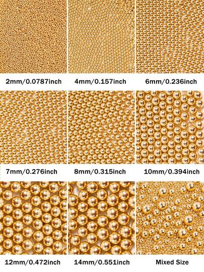 85g/3oz Edible Valentine's Day Gold Pearl Decorations, Baking Sugar Pearls, 130g/4.58oz Mixed Sizes, Edible Candy Cake Decorations, Cupcake Decorations, Cookie Decorations, Donut & Ice Cream Decorations, Wedding Birthday Party Valentine's Day Easter Supplies