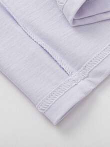 Balabala 2026 Girls' Basic Long Sleeve Cotton T-Shirt, Spring Undershirt - Pink Purple - View 6