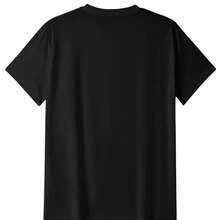 Camiseta unisex con estampado de ángel niño sosteniendo un arma, camiseta divertida con estampado, ajuste cómodo, tela de algodón suave, lavable a máquina, múltiples tallas disponibles (S-XXXXL), adecuada para Nochevieja, Día de San Valentín y otras ocasiones - Negro - Ver 2