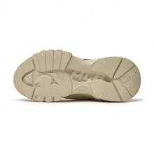 MLB Unisex NY Thick Sole Casual Sneakers 3ASHC104N - Beige-50BGS - View 6