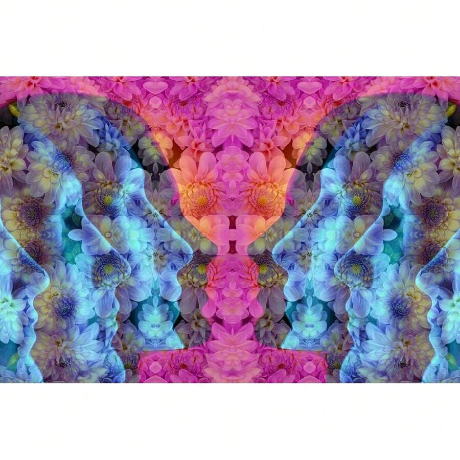 Flower Power Cool Wall Art Print Poster xcuadros decorativos para sala,poster,con marco,posters,cuadros para la pared ,marcos para cuadros,cuadro,virgen de guadalupe,salas - transparente - Ver 1
