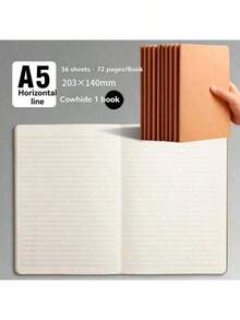 A4 Lined Notebook, Exercise Book, Blank Learning Notebook, B5 Notebook, Small Notebook, A5 Thick Notebook - Multicolor - View 20