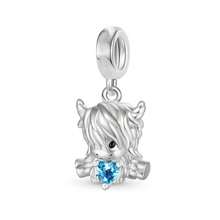 DIY兔子云马龙羊龟动物多系列串珠吊坠，适配原装欧洲女士纯银手链首饰礼品 - 彩色 - 查看 76