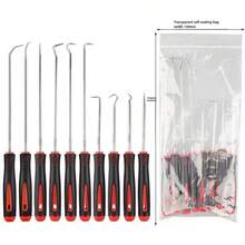 4pcs/6pcs/10pcs Oil Seal Mini Precision Hook Puller Disassembly Tool Kit, With O-Ring Gasket Seals, Suitable For Automotive - A - View 18