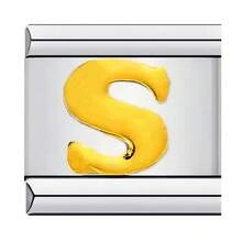 1件不锈钢手链配件，含26个英文字母，可DIY手链项链饰品，可自由搭配不同风格