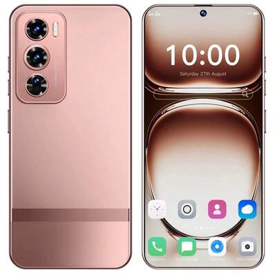 8GB+256GB Reno12 Pro Android 13 Smartphone - 6.8-Inch HD Display, 6000mAh Battery, Global Unlocking (Pink)