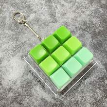 A Mini Mechanical Keyboard Keychain Featuring A Q-W-A-S-D-F-J-K-L Layout And 9 Keys (Numbered 1-0) - Compatible/Device - Portable Typing Accessory, Suitable For Travel, Office, Keychains (Colorful Keys And Chain) - 隨機顏色 - 查看 4
