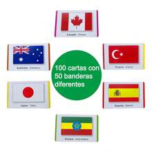 TendenciaJuego De Memoria Carta Banderas Del Mundo-100 TarjetasCalidad premium - 1 - Ver 4