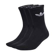 Calcetines Adidas Originals para hombre y mujer (nuevo estilo 2026), deportivos, informales, cómodos, de media pantorrilla (paquete de 3, IJ5613) - Negro - Ver 9