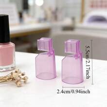 10 piezas de fundas protectoras de esmalte de uñas suaves de color púrpura, de talla universal, cubiertas para los dedos para quitar el esmalte, herramienta de protección para manicura - Multicolor - Ver 9