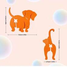 可爱腊肠犬造型包夹 - 可重复使用的塑料多用途包夹，骨头形状，多种颜色可选（黄、紫、绿、蓝、粉、橙、红、黑），适用于厨房、办公室、手工制作、宠物食品包装 - 送给爱狗人士的理想礼物，轻巧便携，可用于办公用品、工艺品收纳、趣味设计、坚固耐用、家居整理 - 彩色 - 查看 2
