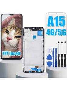 Pantalla para  A15 4g /5g Táctil Lcd  Galaxy A15 5g Display Con Marco Tft Incell Negro  A15 4G/5G reparar pantalla - Samsung - Ver 3