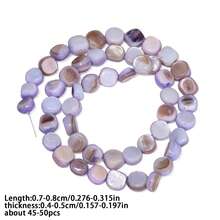 7-8mm Natural Colorful Shell Beads Asymmetric Shell Beads For Jewelry Making DIY Bracelet Necklace Accessories - Beads - View 26