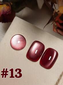 10毫升高级闪光玻璃珠猫眼枫木森林晚间猫眼凝胶指甲油流行美白冰透明美拉德金棕色玻璃珠美甲美甲用品深绿色猫眼美甲