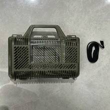 1pc Portable Bird Cage, Durable Plastic, Breathable Mesh Windows, Lightweight & Easy To Clean | Ideal For Parrots, Lizards, Hamsters - Green, Small Pet Travel Carrier, Outdoor Exploration, Insect Observation Handheld Case, Holiday Gift