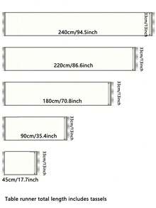 1pc Spring Easter Egg Pattern Embroidered Table Runner With Tassels, Suitable For Home And Restaurant Decor, Can Be Used As Kitchen Dining Table Center Piece, Durable Fabric Material Decorative Tableware Accessory