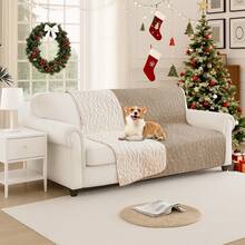 YSTYLE Waterproof Dog Blanket, Non-Slip Soft Pet Bed Cover, Couch Cover For Dogs Washable, Protects Sofa, Furniture, Crate, Car, Tear Resistant Leakproof Pet Blanket - Màu Khaki - Xem 3