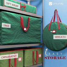 Heavy Duty Wreath Storage Bag 30 Inch, 1 - Pack - Wreath Storage Container Green - Waterproof Plastic Material Wreaths Holder Storages - Holds 30 Inch Wreaths Year Round - 30 Inch - 1 Pack + Green - View 8