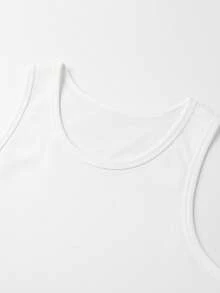 GRDR Men's Summer Casual Sleeveless Sports Tank Top - White - View 3