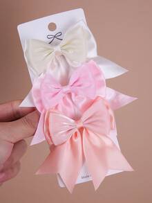 503件/套 女孩彩色珍珠亮片蝴蝶发夹，女士侧刘海夹，简约刘海夹，弹性发圈，多功能BB夹，鳄鱼夹，小爪夹，适合日常佩戴和返校季，配饰 - 彩色 - 查看 4