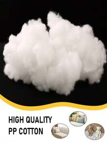 100g Vật liệu nhồi tự làm, Chất liệu nhồi gối sofa đàn hồi cao, Búp bê nhồi bông, Chất độn gối thủ công, Chất độn túi đậu - trắng - Xem 5