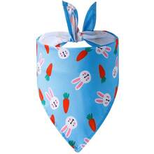 可爱卡通印花宠物围巾，可调节，夏季宠物围巾，适用于猫狗，围兜式三角巾，节日配饰 - 彩色 - 查看 9