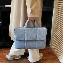 Large Capacity Laptop Bag - Fashion Minimalist Design, Fits 15.6 Inch Laptops, Handheld Or Luggage Strap, Suitable For Office And Commuting - Multicolor - View 5