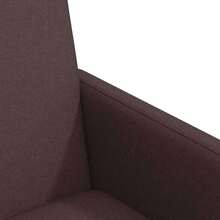 vidaXL Chaises de salle à manger avec roues 2 pcs Tissu Marron foncé - Tabac - Voir 7