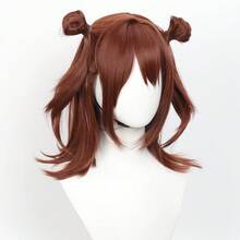 Yewell Cosplay Wig, 17 Inch Mocha Brown Bangs, Dream Daily Series, Japanese Cosplay Headpiece, Suitable For Private Parties, Daily Role-Playing, Halloween, Sakamoto Daily - Mocha Brown - View 3