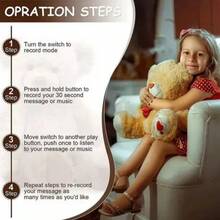 TendenciaPeluche Juguete Módulo De Sonido Diy Grabable 40 Segundos BlancoCalidad premium - 1 - Ver 6